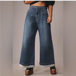 Anthropologie Pilcro The Emory
Pleated High-Rise Wide-Leg Jeans... Size 32
